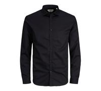 Jack & Jones Jprblacardiff Camiseta L/S Ps Noos Camisa, Hombre, Negro/Ajuste: Ajuste Holgado, 3XL