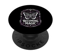 Camisa de Mariposa Bruja - Convirtiéndose en estética mágica de Brujas PopSockets PopGrip Adhesivo
