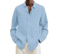 Camisa de moda para hombre, ligera, suave, informal, transpirable, monocolor, camisa de negocios, camisas de manga larga, modernas, de temperamento, camisa de manga larga, informal, para exteriores