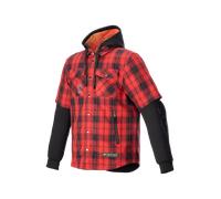 Camisa de Moto Alpinestars MO.ST.EQ Tartan Rojo Llama/NegroXL Rojo Llama,Negro