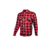 Camisa de Moto de Franela GMS Jaguar Negro/Rojo4XL Negro,Rojo
