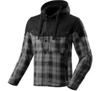 Camisa de moto Rebelhorn Shifter negra y gris 2XL