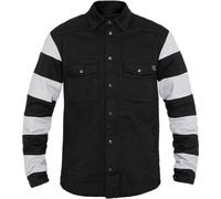 John Doe Prison Camisa de moto, negro-blanco, tamaño L para Hombres