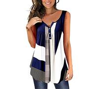 Camisa de mujer con estampado geométrico en V botones blusa camiseta manga corta plisada túnica suelta top casual básico tops camisetas negro azul púrpura rojo blanco amarillo S M L XL XXL 3XL 4XL 5XL