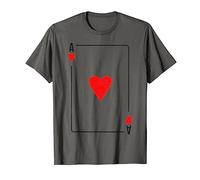 Camisa de naipes de Ace Of Hearts Disfraz de Halloween fácil Camiseta