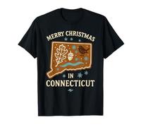 Camisa de Navidad en Connecticut a Juego con la Familia Camiseta