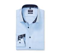 Camisa De Negocios Modern Fit Para Hombre Olymp Luxor Azul 124084 11 BLEU