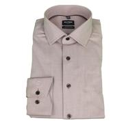 Camisa De Negocios Modern Fit Para Hombre Olymp Luxor Taupe 123024 27 Nougat