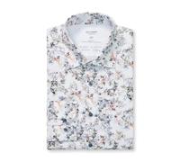 Camisa De Negocios Para Hombre Olymp Level Five 24/Seven Blanca Floral 203484 00