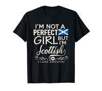 Camisa de niña con bandera de Escocia Souvenir de orgullo escocés Mujer divertida Camiseta