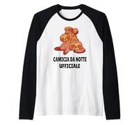 camisa de noche oficial | motivo divertido del sujetador Camiseta Manga Raglan