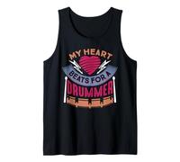 Camisa de Novia Baterista - My Heart Beats For A Drummer Camiseta sin Mangas