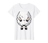 Camisa de Oveja para Adultos, niños, Hombres, Mujeres, Disfraz de Oveja de Cordero Camiseta gráfica económica, Mujer, Blanco, S