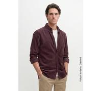 Camisa de pana de corte regular Deep Mullberry S