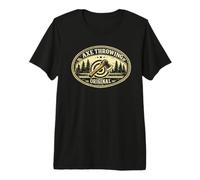 Camisa de papá lanzando Hacha de leñador Camiseta Premium