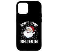 Camisa de Papá Noel de Don't Stop Believing Divertida Navidad Carcasa para iPhone 12/12 Pro