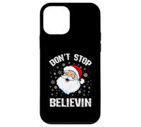 Camisa de Papá Noel de Don't Stop Believing Divertida Navidad Carcasa para iPhone 12 Mini
