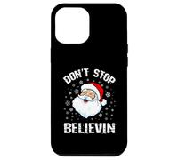 Camisa de Papá Noel de Don't Stop Believing Divertida Navidad Carcasa para iPhone 12 Pro MAX