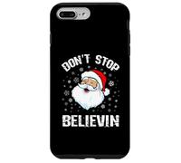 Camisa de Papá Noel de Don't Stop Believing Divertida Navidad Carcasa para iPhone 7 Plus/8 Plus