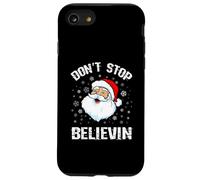 Camisa de Papá Noel de Don't Stop Believing Divertida Navidad Carcasa para iPhone SE (2020) / 7/8