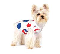 Camisa de perro con estampado de globos de dibujos animados, chaleco para razas pequeñas como chihuahuas, yorkies y cachorros