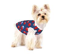 Camisa de perro con estampado de globos de dibujos animados, chaleco para razas pequeñas como chihuahuas, yorkies y cachorros