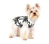 Camisa de perro con estampado de palmera, chaleco para razas pequeñas como chihuahuas, yorkies y cachorros