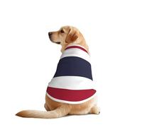 Camisa de perro con la bandera de Tailandia para perros grandes y medianos, camisetas de malla transpirable para mascotas, perfecta para el uso diario y ocasiones especiales