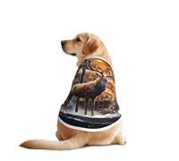Camisa de perro de Navidad con ciervos en la tienda para perros grandes y medianos, camisetas de malla transpirable para mascotas, perfectas para el uso diario y ocasiones especiales
