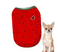 Camisa de perro pequeño, ropa de mascotas para perros pequeños | Ropa de verano mascota - Camisa de gato para perros y transpirable, ropa de atuendo de piña de sandía linda para perros pequeños a gran