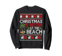 Camisa de playa de Navidad Christmas Better at the Beach Palms Sudadera