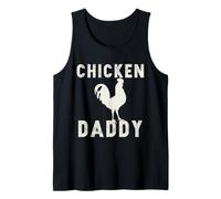 Camisa de Pollo Rooster Daddy Vintage Farmer Dad Father Camiseta sin Mangas