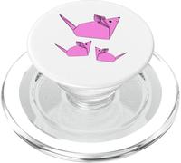Camisa de Ratones de Origami Rosa Lindo Madre ratón y bebé Ratones PopSockets PopGrip para MagSafe