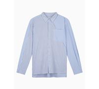 Camisa de rayas Arte Antwerp Assimetrical para hombre Azul M