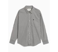 Camisa de rayas Carhartt WIP Daldry para mujer Negro,Blanco M