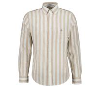 Camisa De Rayas De Lino Y Algodón Regular GANT Para Hombre