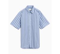Camisa de rayas de manga corta Forét Atlas Poplin para hombre Ref. F6028-LIGHTBLUE Color Azul Talla L