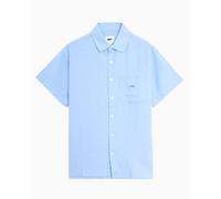 Camisa de rayas Relaxed de manga corta OBEY Clothing Barry para hombre Negro S
