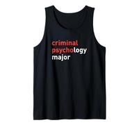 Camisa de Regalo Principal de psicología Criminal para Estudiantes de psicología Camiseta sin Mangas