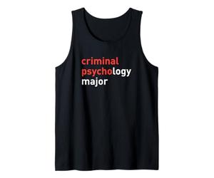 Camisa de Regalo Principal de psicología Criminal para Estudiantes de psicología Camiseta sin Mangas