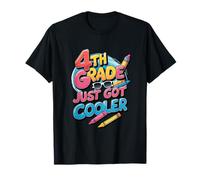 Camisa de Regreso a Clases de 4º Grado Just Got Cooler para niños y niñas Camiseta