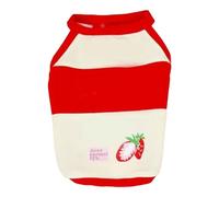 Camisa de s Soft Lindo Lindo patrón de Frutas de algodón Caborrerra de algodón Mantense para Schnauzer Teddy para la Primavera de Verano (L)