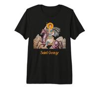 Camisa de San Jorge Montando en un Caballo Camiseta Premium