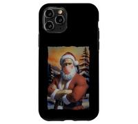 Camisa de Santa Claus de Mona Lisa - Camiseta Divertida de Arte navideño Carcasa para iPhone 11 Pro