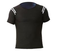 Camisa de sauna - Chaleco de sauna | Body de manga corta para hombre | Trajes de sudor cortos para hombre | Fibra de poliéster y elastano, camiseta de compresión para entrenamiento fácil de entrenar