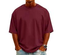 Camisa de Seda, Antisudor Poliester Elegante Cuello Redondo Entrenamiento Transpirables Personalizada Talla Grande Casual Tallas Grandes Deportivos Manga Corta Deportivo T Shirt Homem,M
