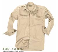 Mil-Tec Camisa 10931004 Manga larga Caqui Medium Unisex Adulto