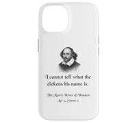 Camisa de Shakespeare con cita de Las alegres esposas de Windsor Carcasa para iPhone 14