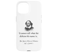 Camisa de Shakespeare con cita de Las alegres esposas de Windsor Carcasa para iPhone 15