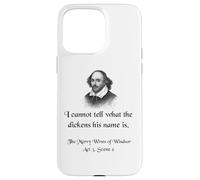 Camisa de Shakespeare con cita de Las alegres esposas de Windsor Carcasa para iPhone 15 Pro Max